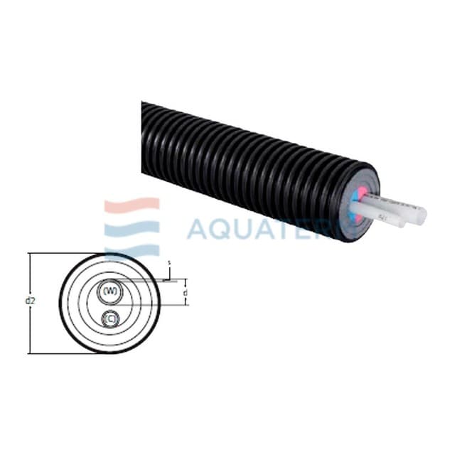 Труба Uponor Ecoflex Aqua Twin